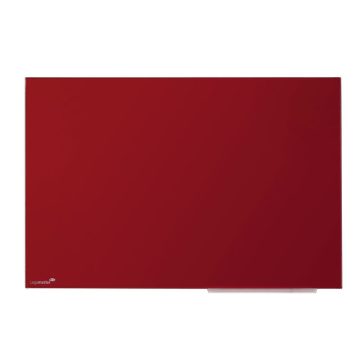 Legamaster Színes, mágneses üvegtábla, 100x150cm, piros
