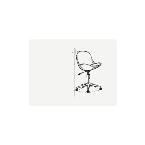 BOARD-UP! keret nélküli fehértábla 75x100 cm