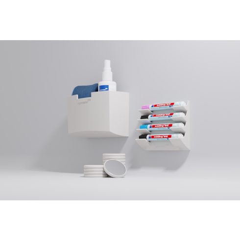 Mágneses táblafilctartó üvegtáblákhoz, meleg szürke Kifutó termék! Amíg a készlet tart!