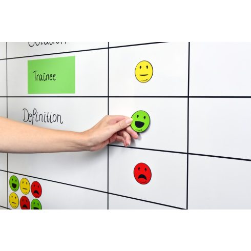 Mágneses emotikonok (smiley), Szomorú, 50 mm, 5 db Kifutó termék! Amíg a készlet tart!
