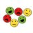 Mágneses emotikonok (smiley), válogatás, 50 mm, 6 db