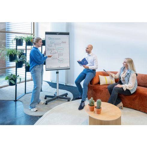 Sketch Pro mobil flipchart csillaglábbal