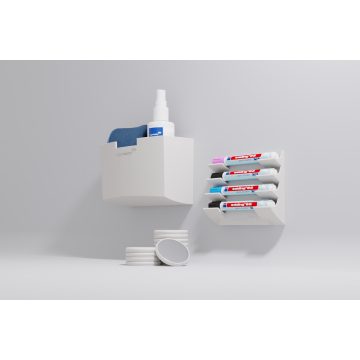 Extra erős mágnesek üvegtáblához, 5 db, meleg szürke