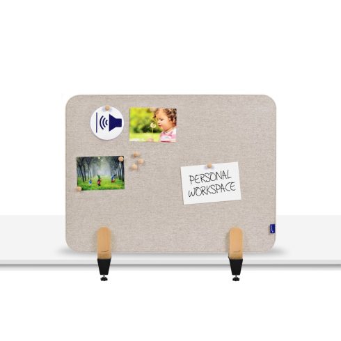 ELEMENTS acoustic íróasztali elválasztó 60x80cm lágy bézs