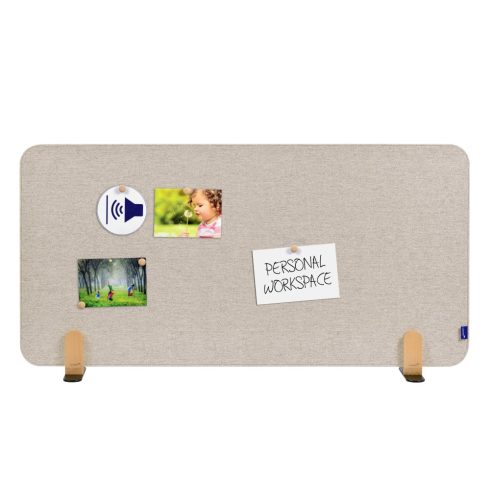 ELEMENTS acoustic íróasztali elválasztó 60x120cm lágy bézs