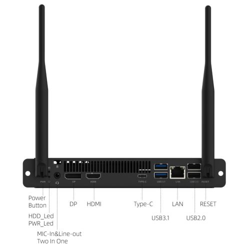 Legamaster OPS PC AL-i7 - beépíthető PC interaktív kijelzőkhöz (Barebone)